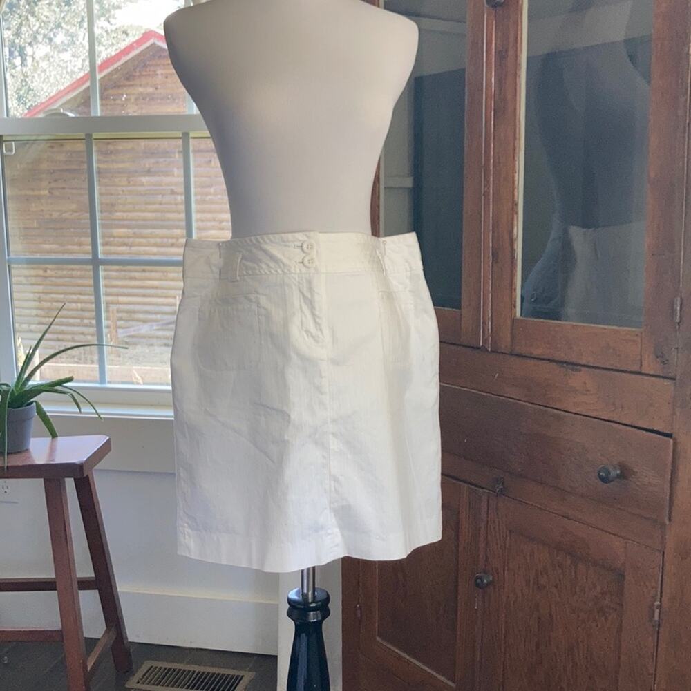 LOFT White Mini Skirt, Size 10